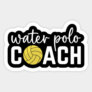 Water Polo Trainer Application Day Funny Water Polo Coach Sticker